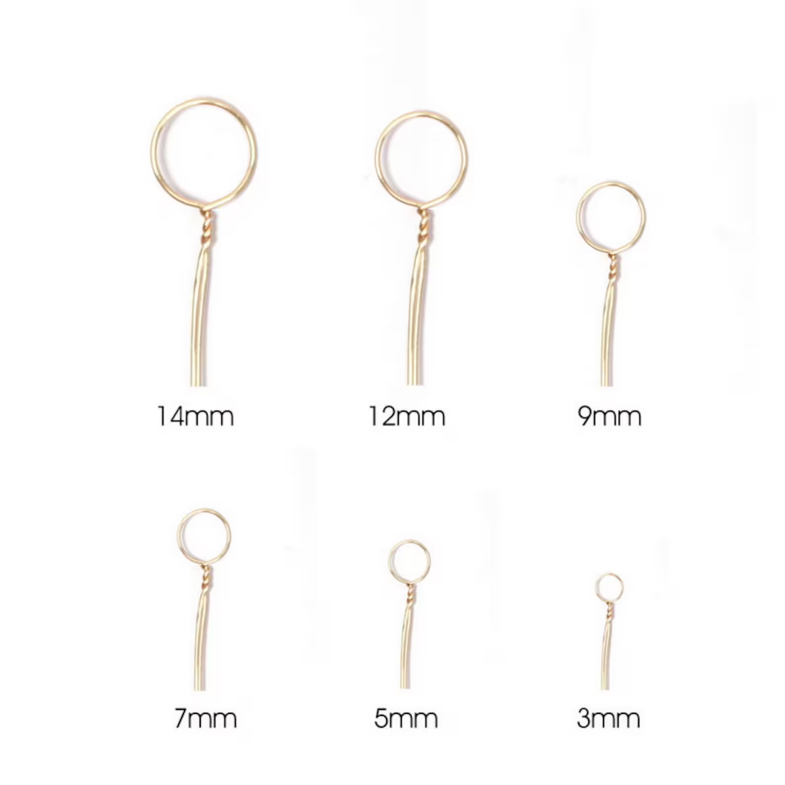 HandCrafter Wire Flower Gauge Stick - Circular (6 Sizes)