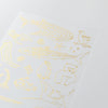 Midori Gold Foil Transfer Sticker - Sea Creatures
