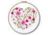 Oh Sew Bootiful Hoop Embroidery Kit - Floral Heart