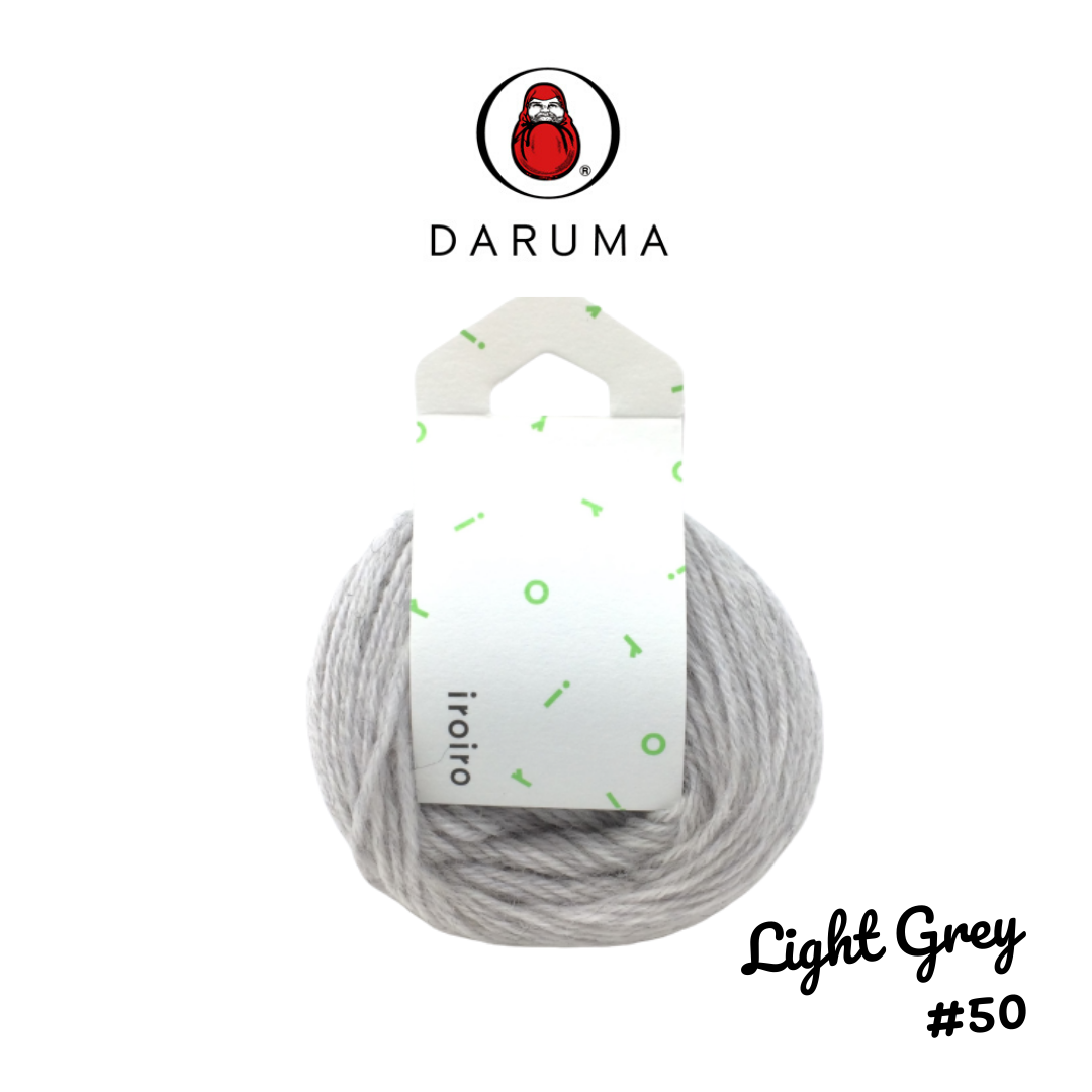 DARUMA iroiro yarn - Light Grey
