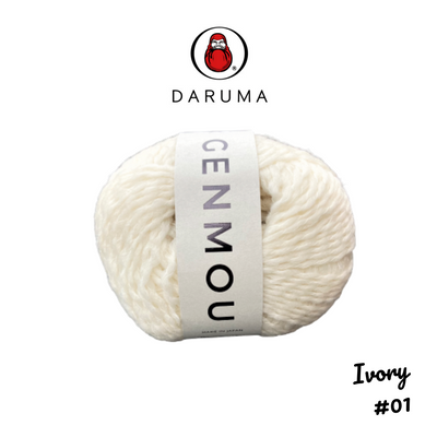 DARUMA Genmou Yarn - Ivory #1