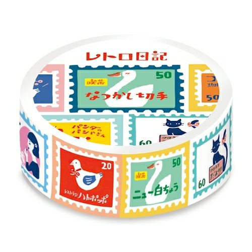 Furukawa Paper Works - Washi Tape Retro Stamp