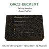 Groz-Beckert Felting Needle Set with Black Felting Foam Pad - Option 2