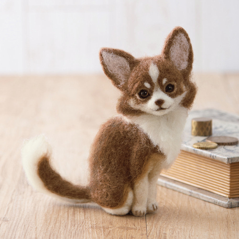 Hamanaka Needle Felting Kit - Realistic Chihuahua (English)
