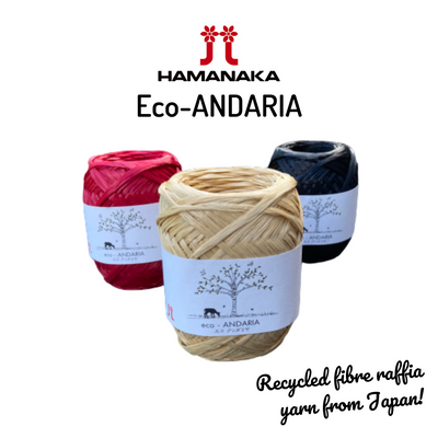 Hamanaka Eco-Andaria Raffia Yarn - Mint Blue #66