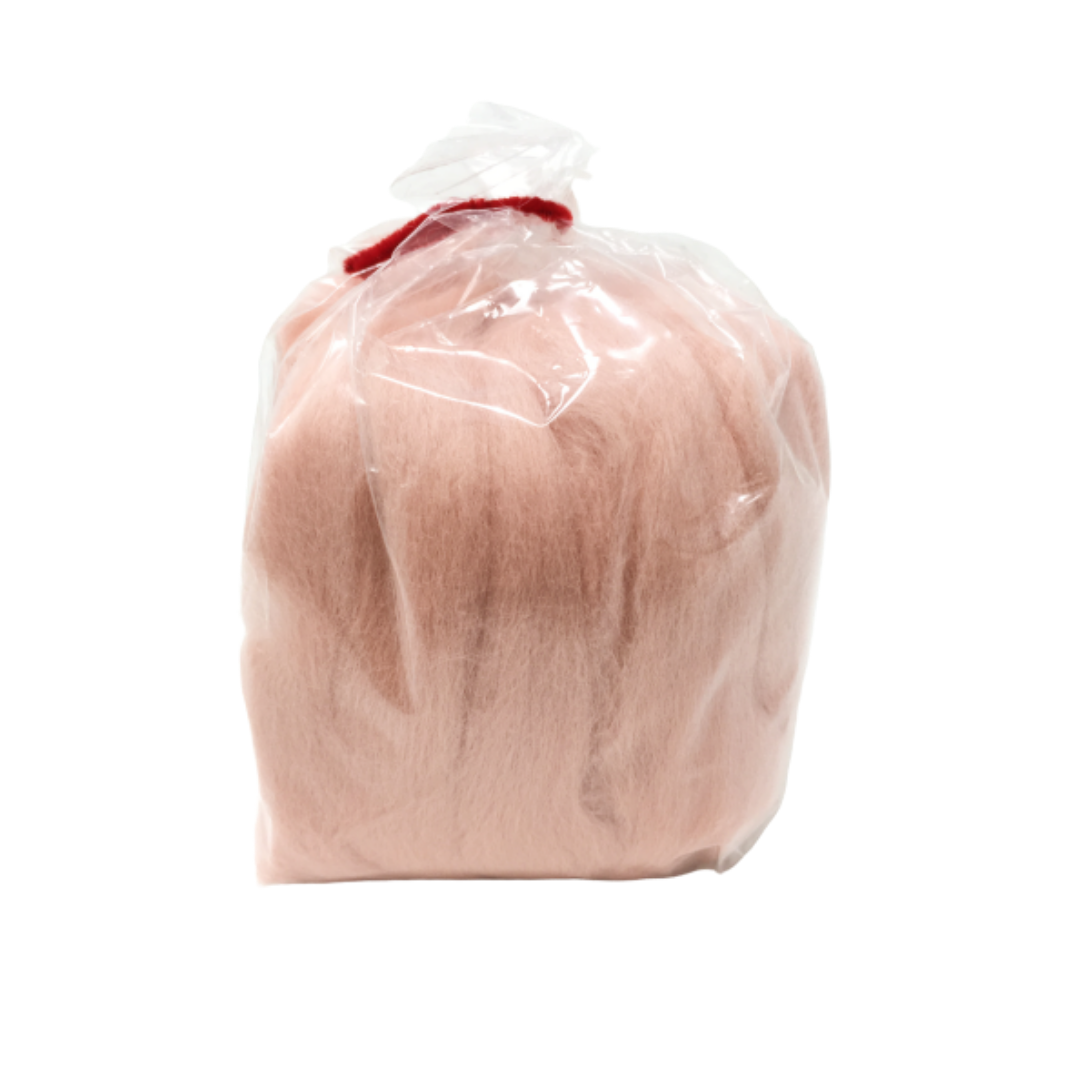 Hamanaka Merino Roving - Pink 50g