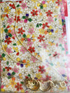 Panami Japanese Fabric Kimono Keyring Charm Craft Kit - White & Pink Kimono