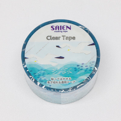 Kamiiso SAIEN Clear Masking Tape - Seagull (Made in Japan)