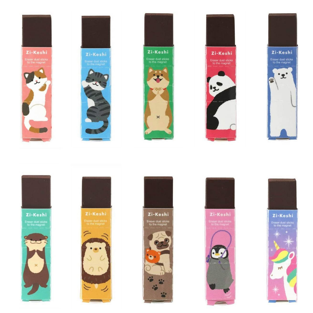 Kutsuwa Zi-Keshi Magnetic Eraser - Animals