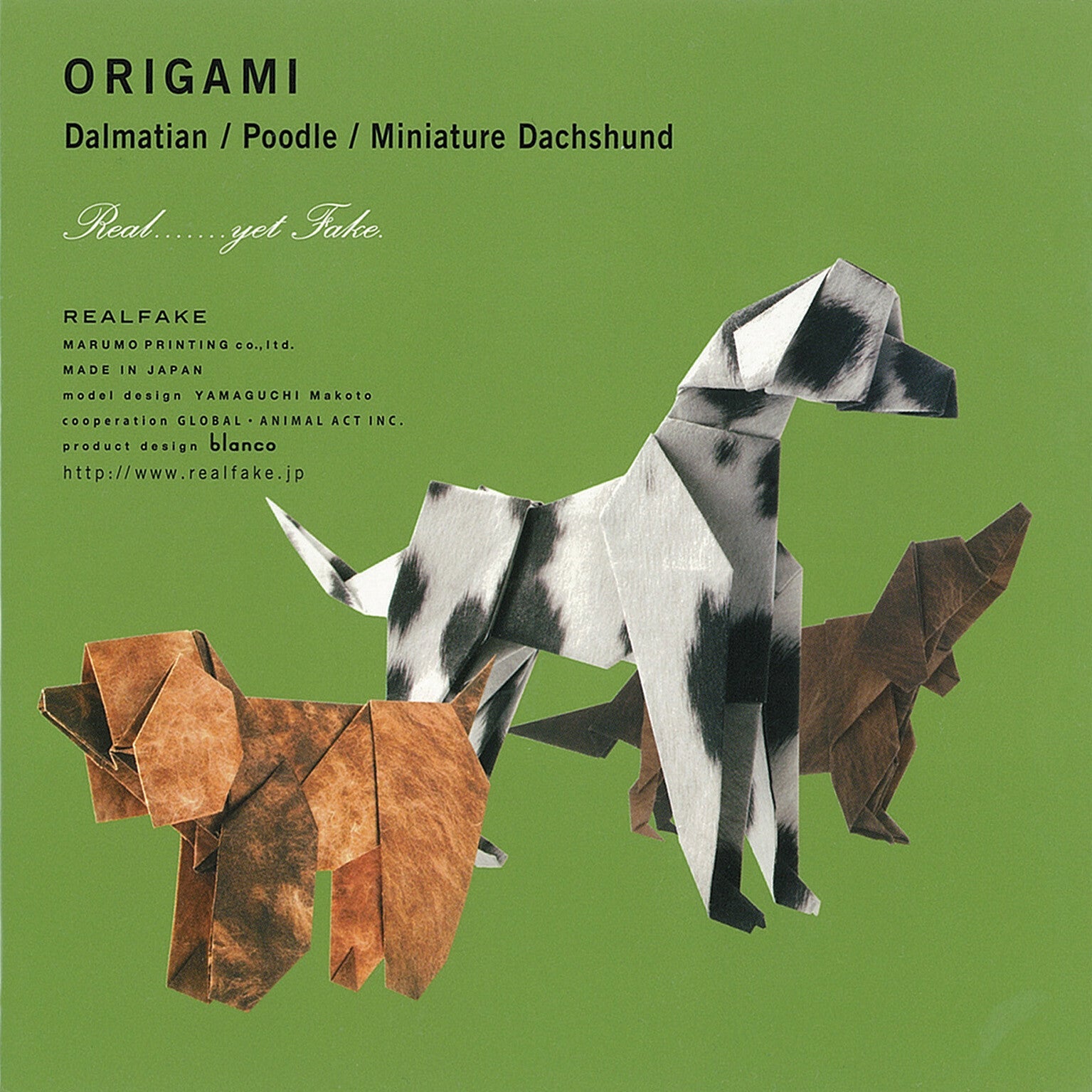 Marumo Origami Kit - Dalmatian, Poodle, Dachshund