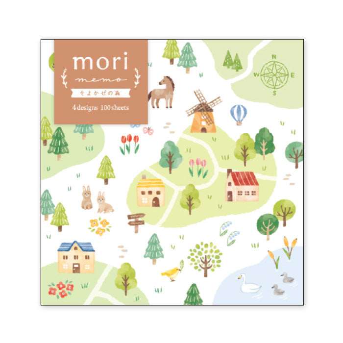 Mind Wave - Memo Pad - Forest in Spring