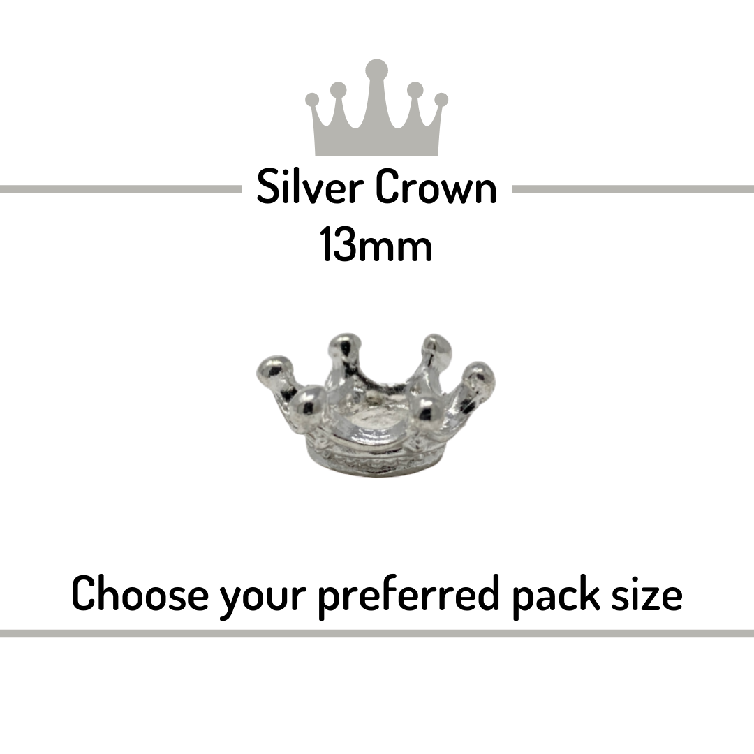 Crowns for Needle Felted Creations - Silver 13mm