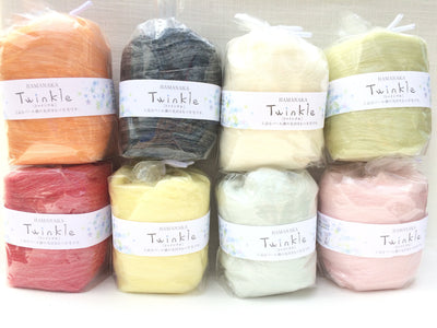 Hamanaka Twinkle Needle Felting Wool - White
