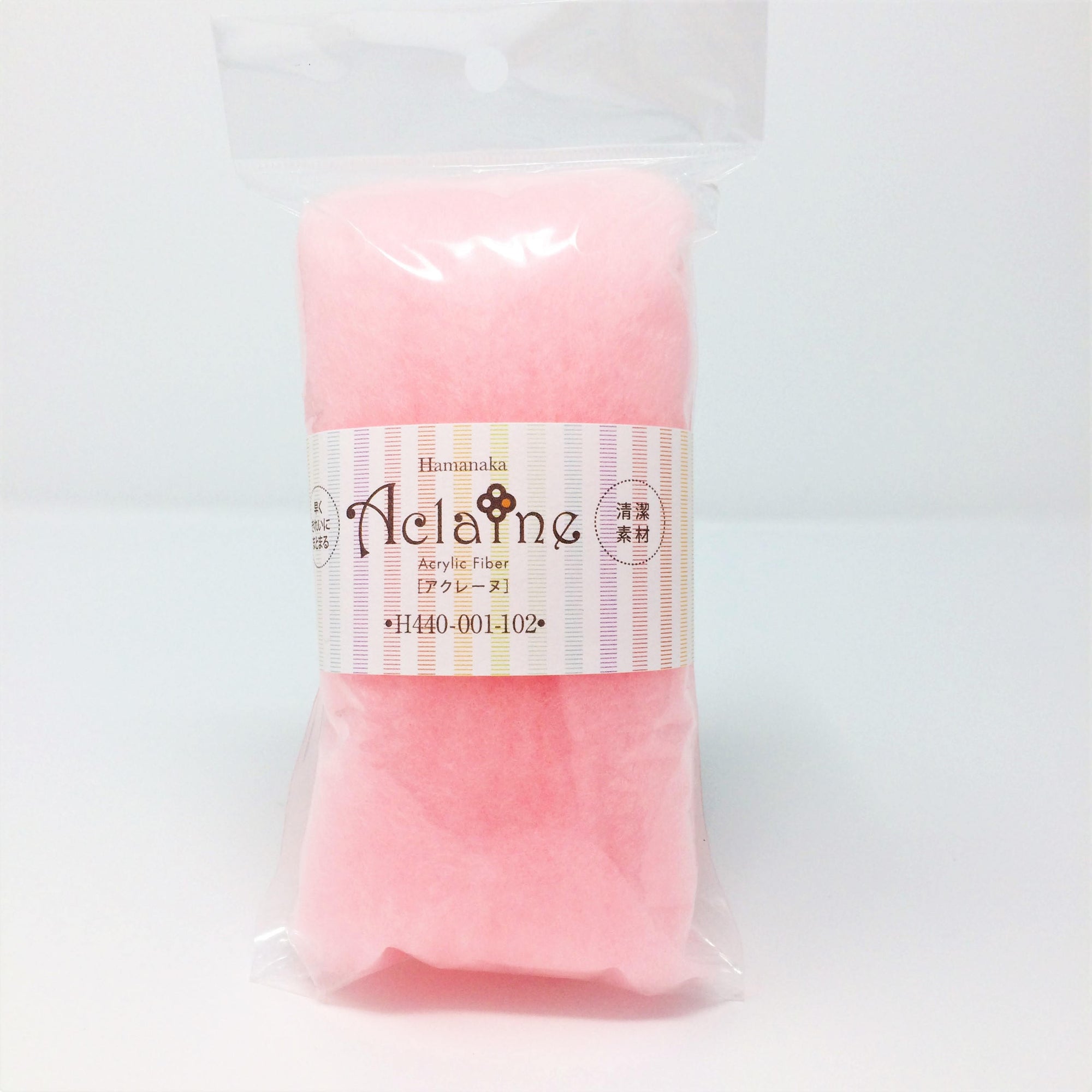 Japanese Hamanaka Aclaine Acyrlic Fibre for Needle Felting. 15g pack- Candy Pink (#102)