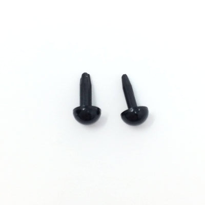 Black Plastic Craft Eyes - 4.5mm (Choose Quantity)