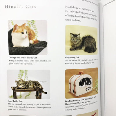 Needle Felted Kittens Book by Hinali - English Version