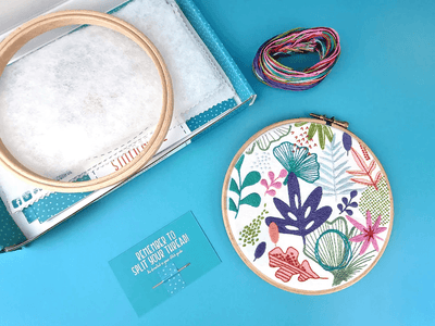 Oh Sew Bootiful Hoop Embroidery Kit - Abstract Florals