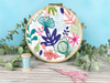 Oh Sew Bootiful Hoop Embroidery Kit - Abstract Florals