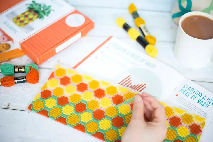 Oh Sew Bootiful Hoop Bargello Kit - Honeycomb Planter