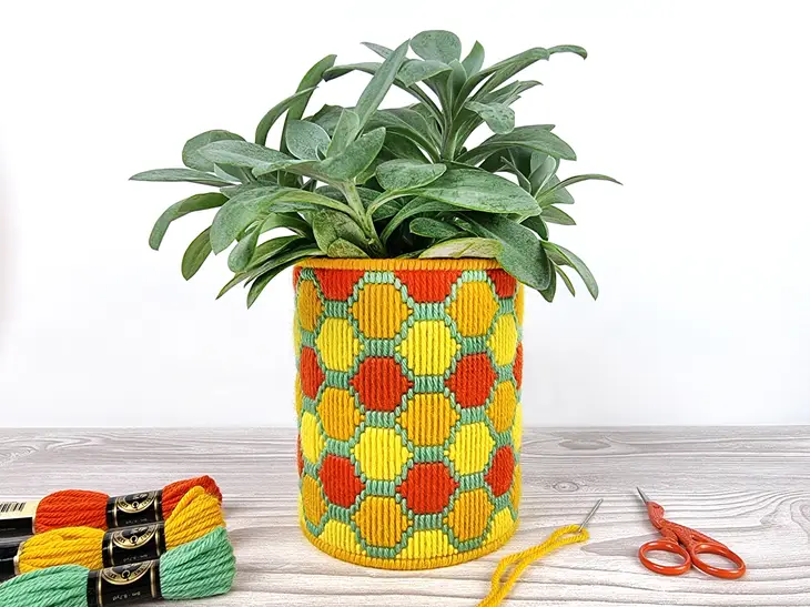 Oh Sew Bootiful Hoop Bargello Kit - Honeycomb Planter