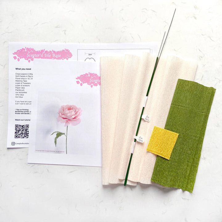Campbell Workshop Paper Flower Craft Kit - Rose