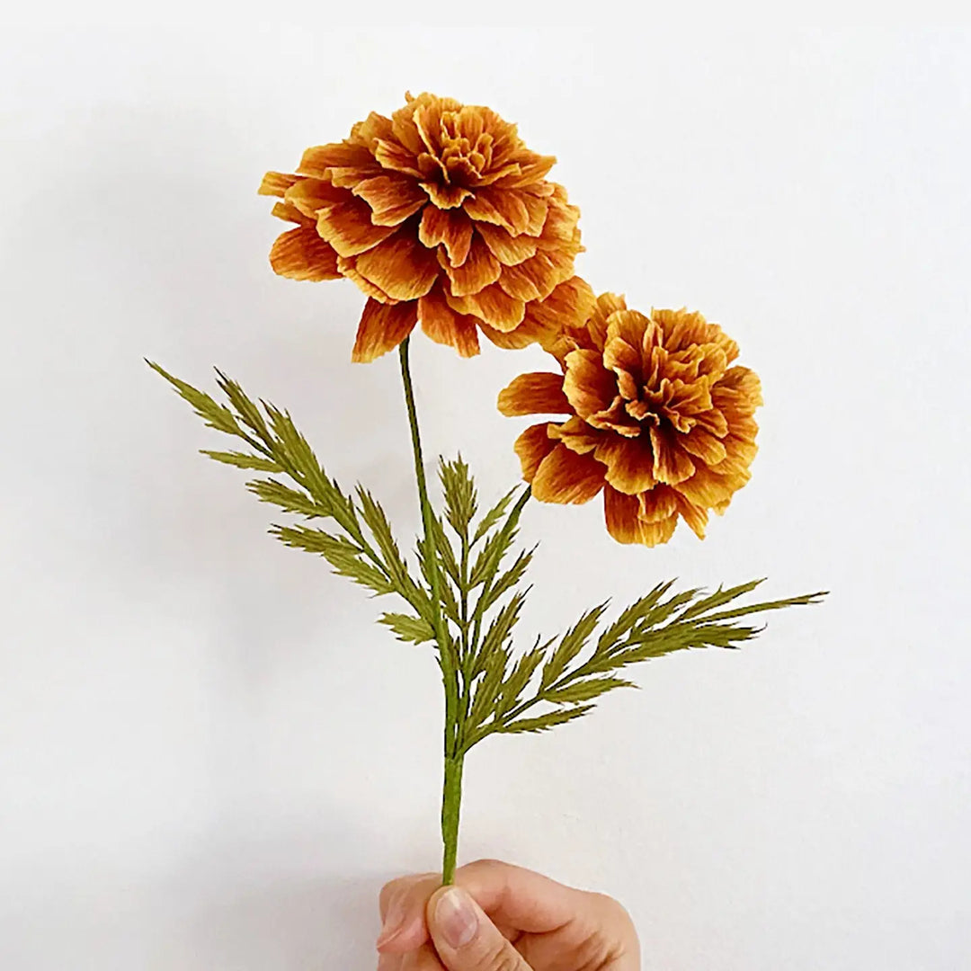 Campbell Workshop Paper Flower Craft Kit - French Marigold