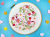 Oh Sew Bootiful Hoop Embroidery Kit - Floral Heart