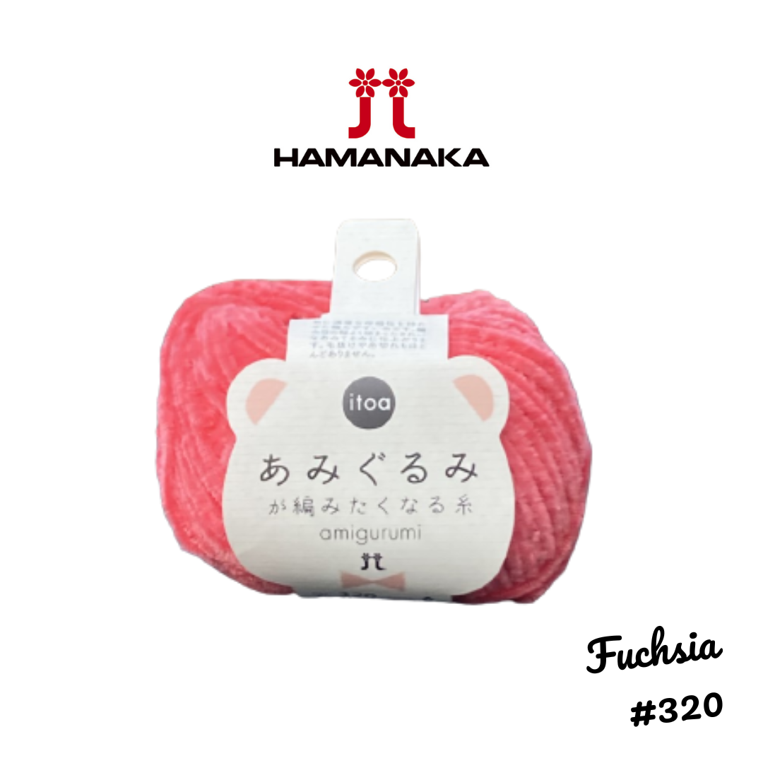Hamanaka Amigurumi Yarn - Fuchsia #320