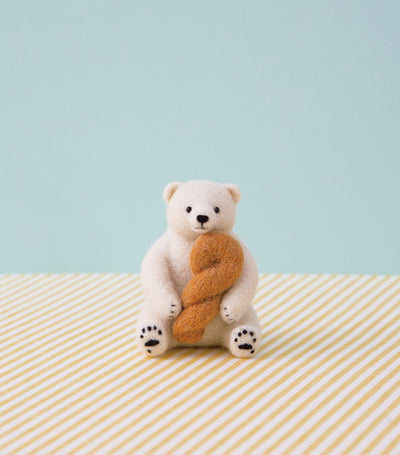 Hamanaka Needle Felting Kit - Polar Bear with Bread Twist