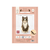 Hamanaka Realistic Needle Felting Kit - Brown Tabby Cat (English)
