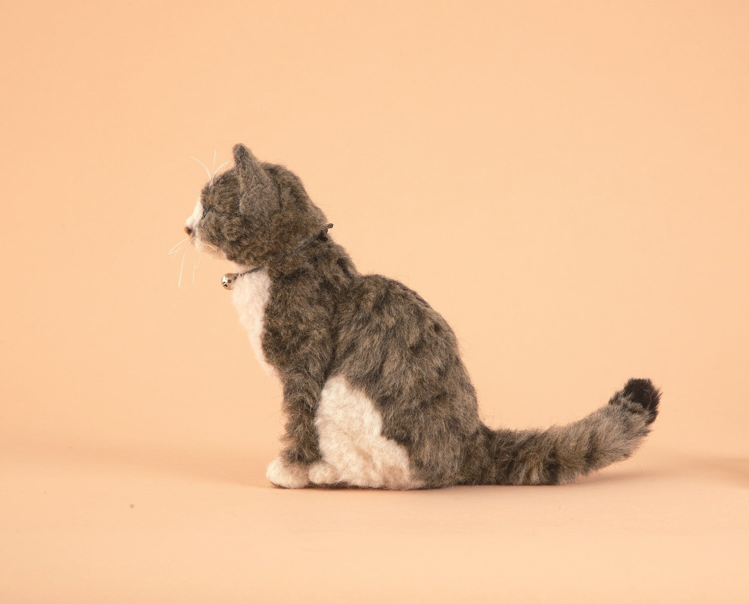 Hamanaka Cat Fur Planting Wool - Brown Tabby Cat Blend