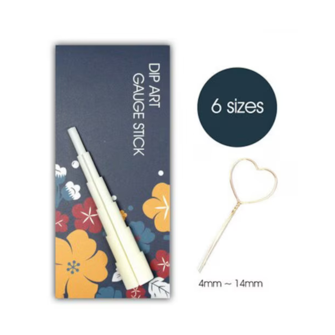 HandCrafter Wire Flower Gauge Stick - Heart (6 Sizes)