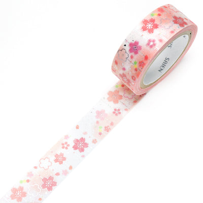 Kamiiso SAIEN Washi Tape - Pink Sakura (Made in Japan)