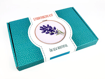 Oh Sew Bootiful Hoop Embroidery Kit - Lavender