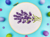 Oh Sew Bootiful Hoop Embroidery Kit - Lavender