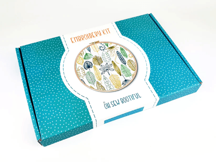 Oh Sew Bootiful Hoop Embroidery Kit - Loadsa Leaves