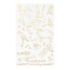 Midori Gold Foil Transfer Sticker - Animals