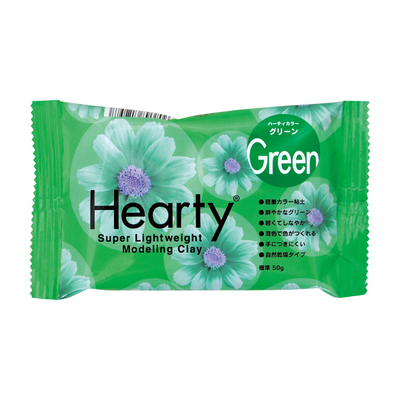 Padico Hearty Lightweight Air Dry Clay - Green 50g