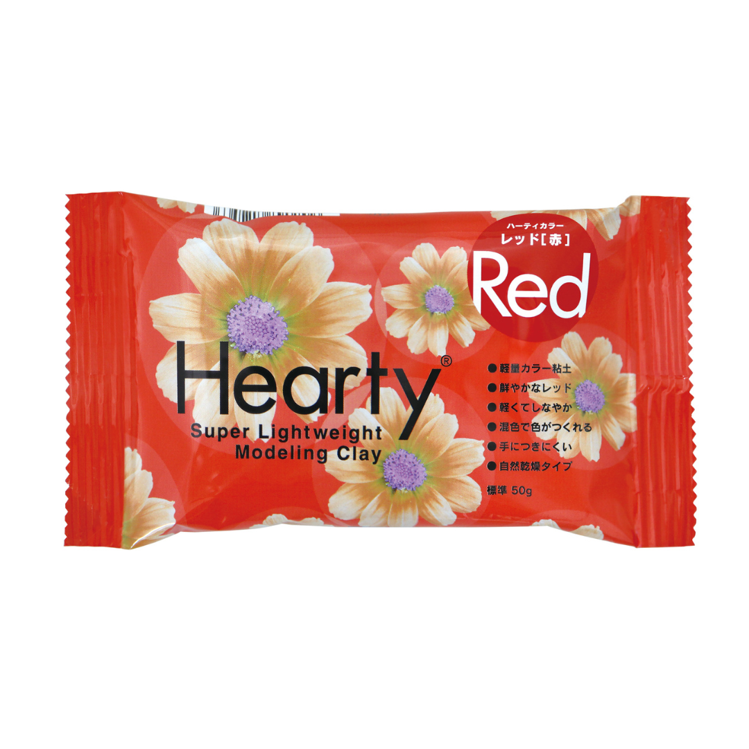 Padico Hearty Lightweight Air Dry Clay - Red 50g