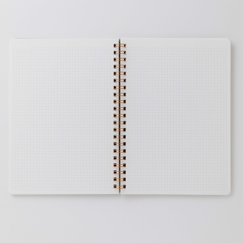 Shogado Yuzen Ring Notebook A5 - Garden Series - Green #6 (Made in Kyoto, Japan)