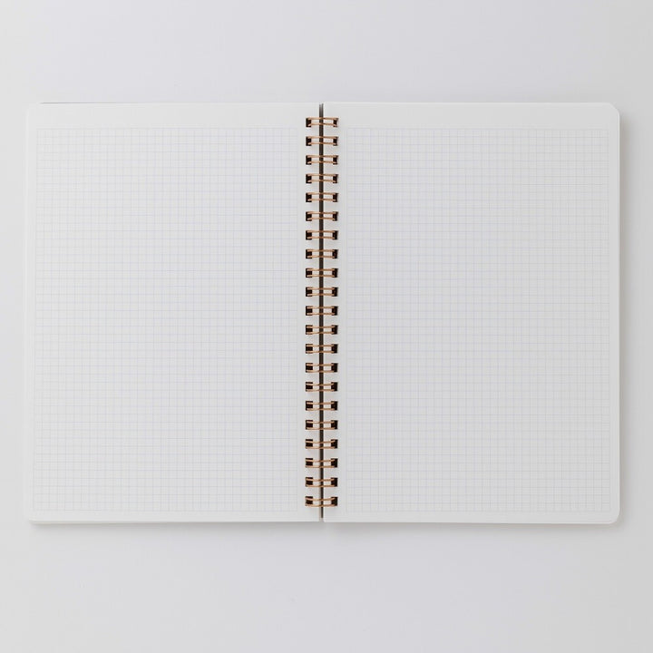 Shogado Yuzen Ring Notebook A5 - Garden Series - Green #6 (Made in Kyoto, Japan)