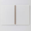 Shogado Yuzen Ring Notebook A5 - Garden Series - Blue #4 (Made in Kyoto, Japan)