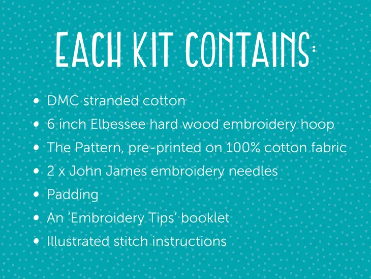 Oh Sew Bootiful Hoop Embroidery Kit - Loadsa Leaves