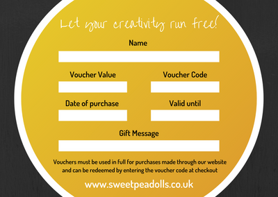 Sweet Pea Dolls Gift Voucher - £10