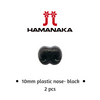Hamanaka Black Plastic Noses - 10mm (2pcs / pack)