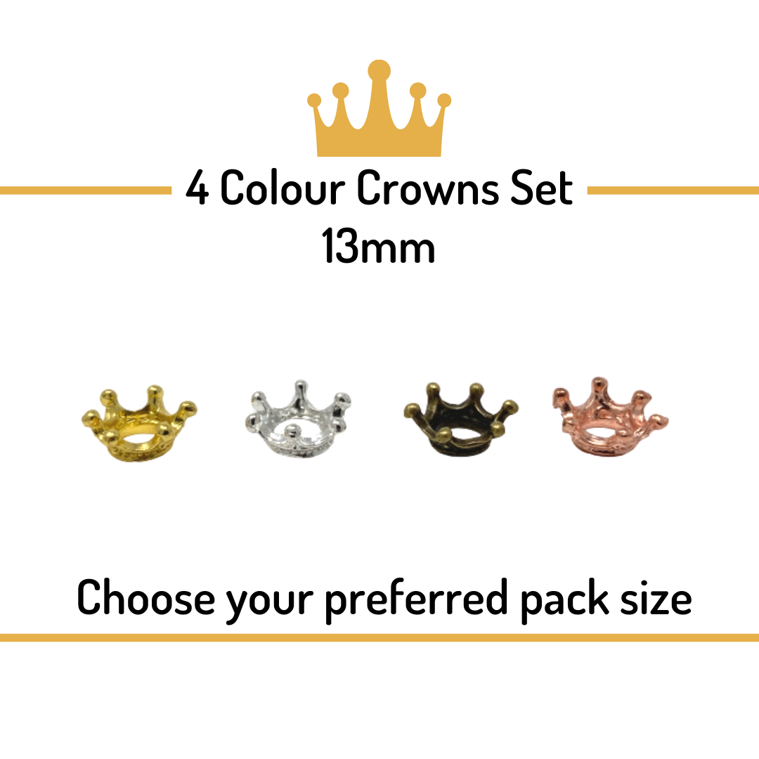Crowns for Needle Felted Creations -  Set of 4 Colours