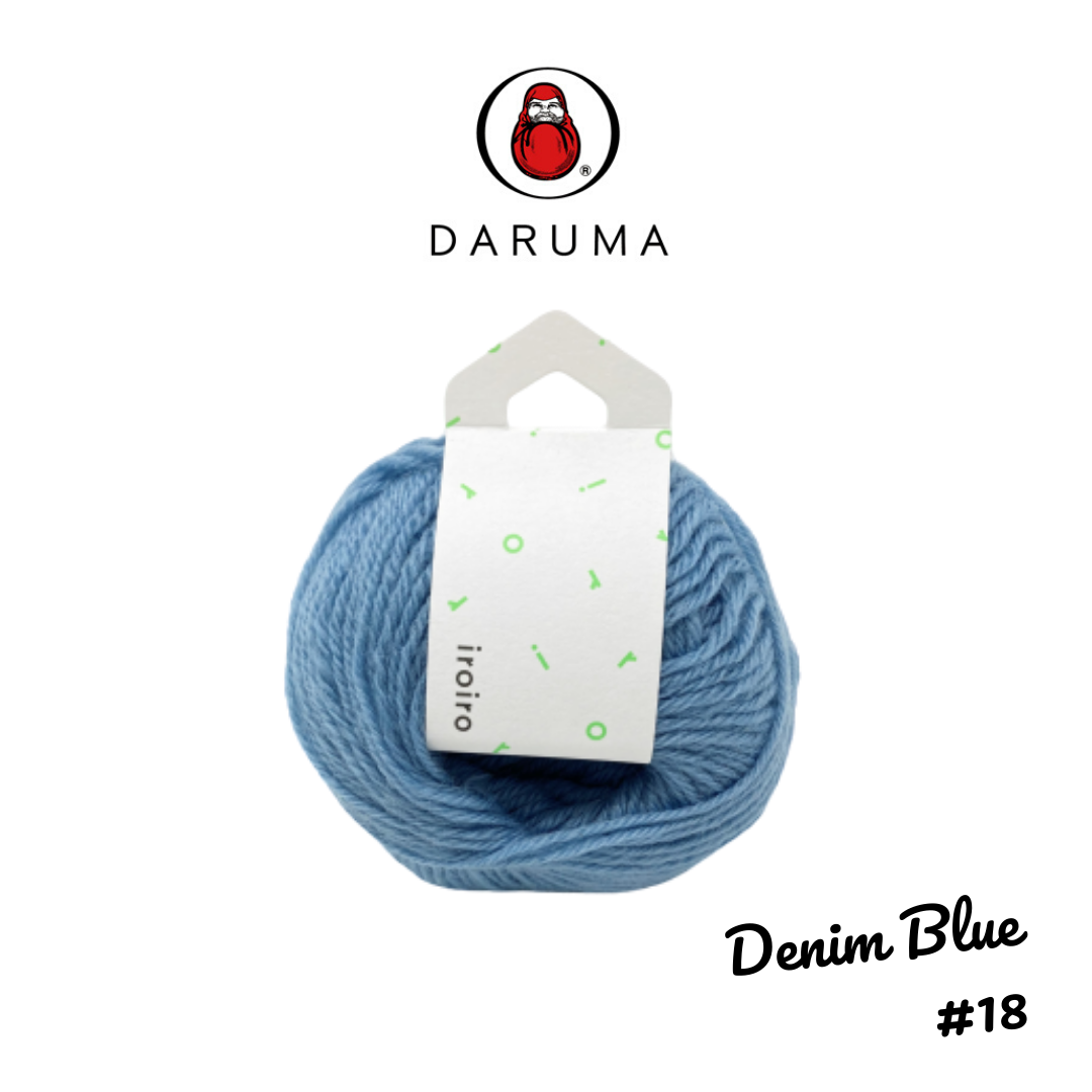 DARUMA iroiro yarn - Denim Blue