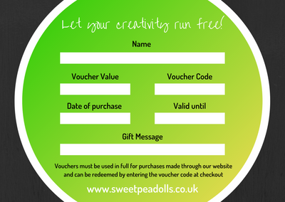 Sweet Pea Dolls Gift Voucher - £25