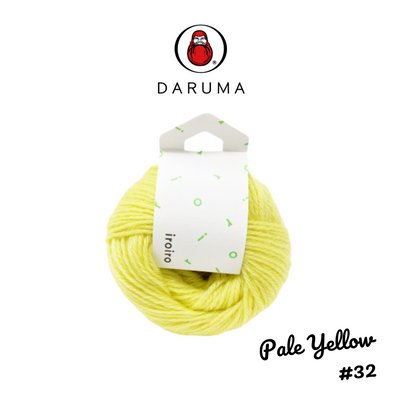 DARUMA iroiro yarn - Pale Yellow
