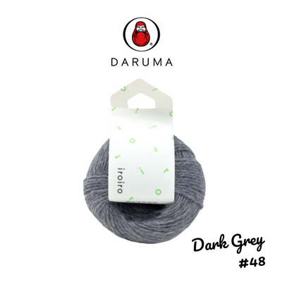 DARUMA iroiro yarn - Dark Grey